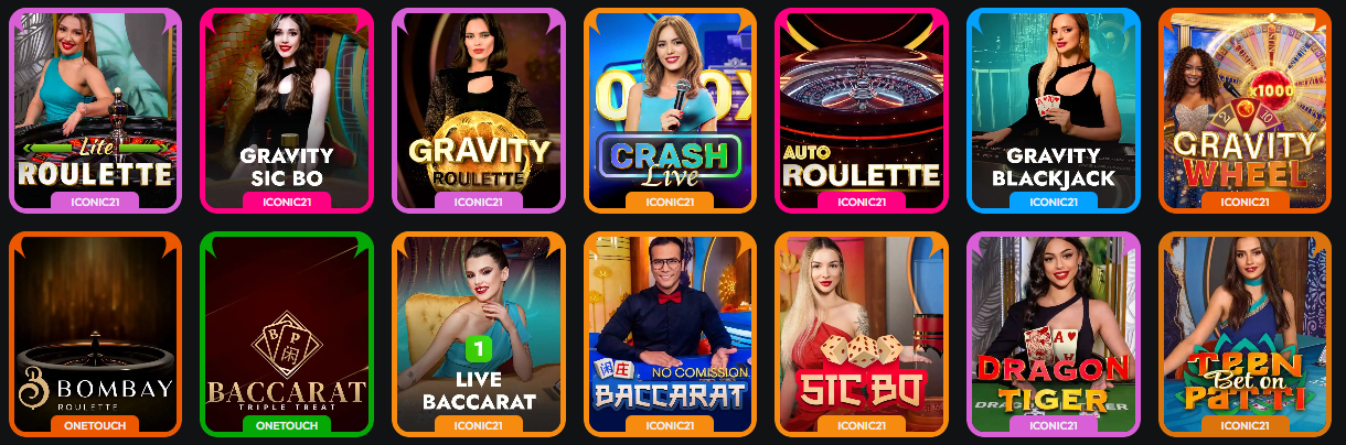 HiSpin Live Casino mit echten Dealern