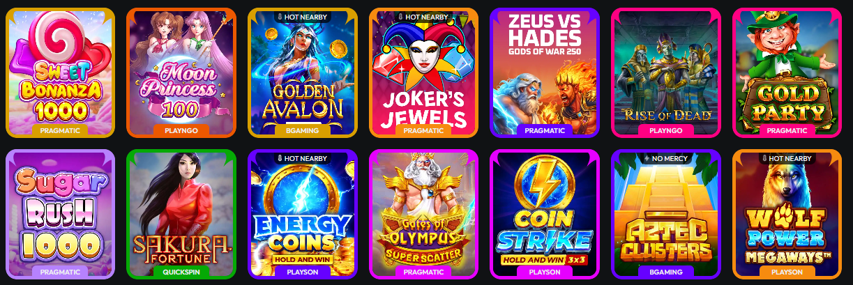 Slots Auswahl bei HiSpin
